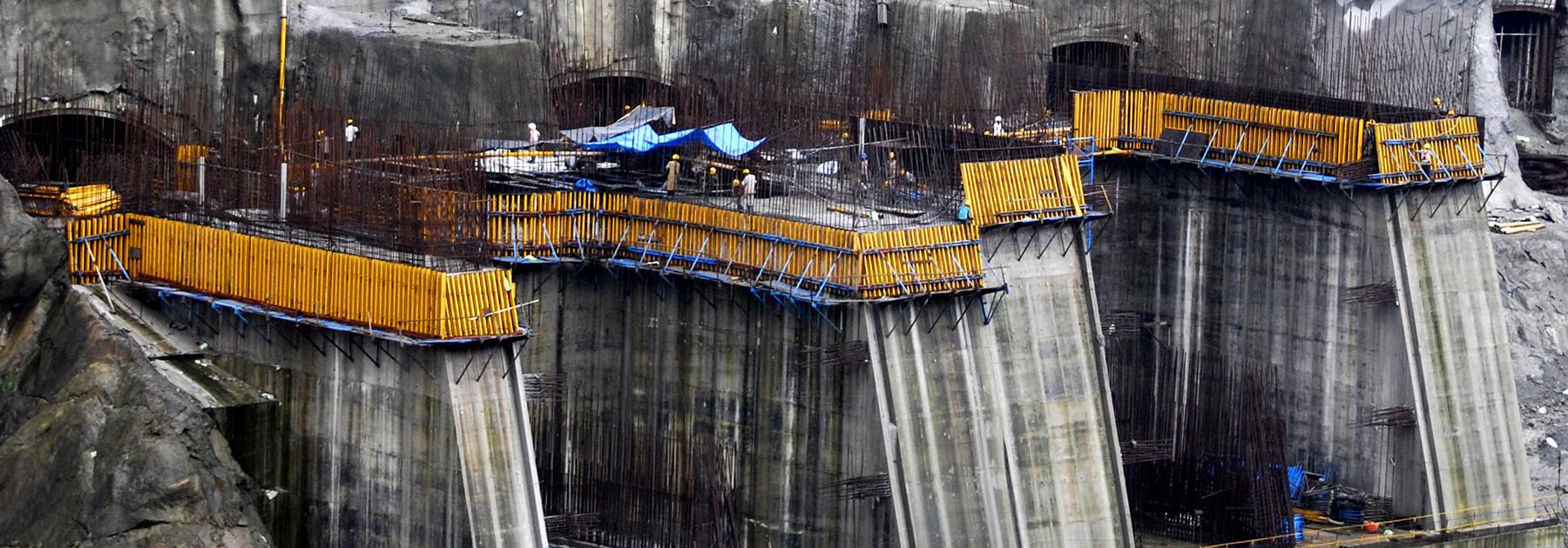 Construction work on a 2000MW dam at The Subansiri Lower Hydroelectric Project at North Lakhimpur. (STRDEL/AFP/Getty Images) Construction work on a 2000MW dam at The Subansiri Lower Hydroelectric Project at North Lakhimpur. (STRDEL/AFP/Getty Images)