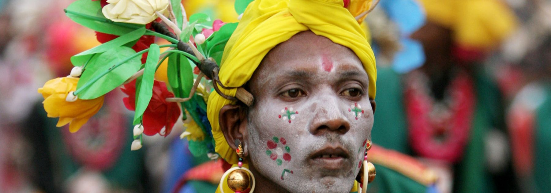 Tribal members from Chhattisgarh perform during a peace march at the India Social Forum (ISF) in New Delhi. (PRAKASH SINGH/AFP/Getty Images) Tribal members from Chhattisgarh perform during a peace march at the India Social Forum (ISF) in New Delhi. (PRAKASH SINGH/AFP/Getty Images)
