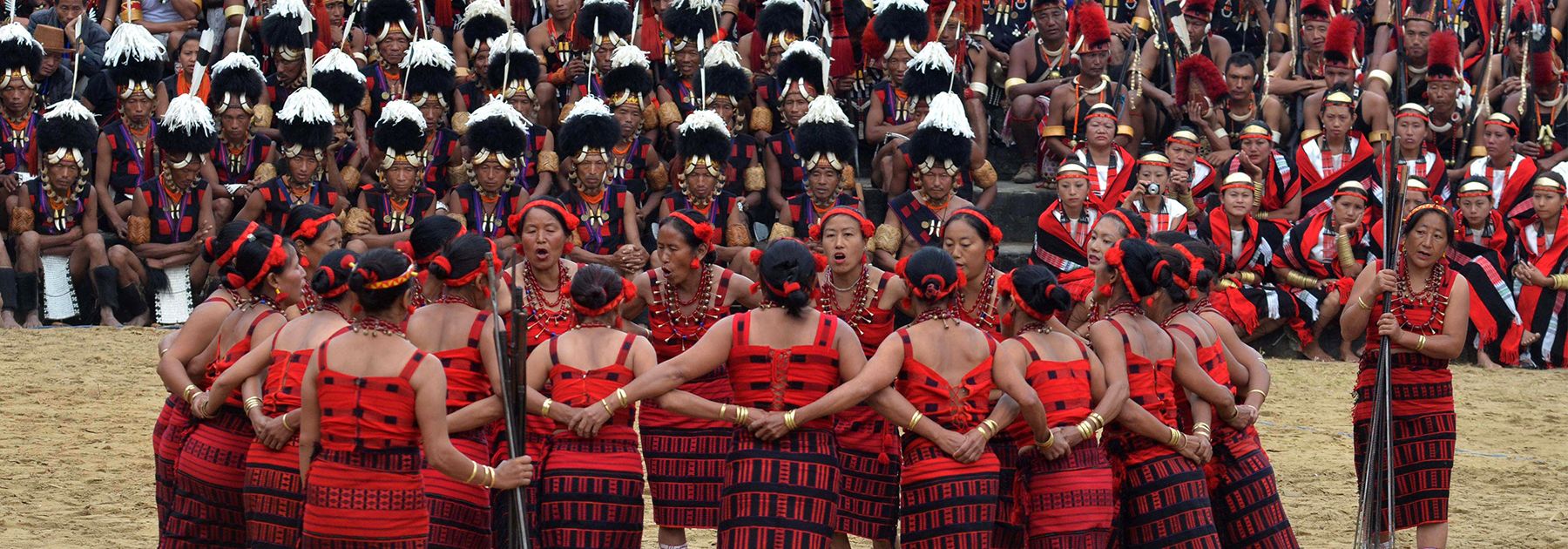 Members of the Naga tribe look on during the annual Hornbill Festival at Kisama village. (CHANDAN KHANNA/AFP/Getty Images) Members of the Naga tribe look on during the annual Hornbill Festival at Kisama village. (CHANDAN KHANNA/AFP/Getty Images)