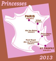 Parcours rallye des princesses 2013