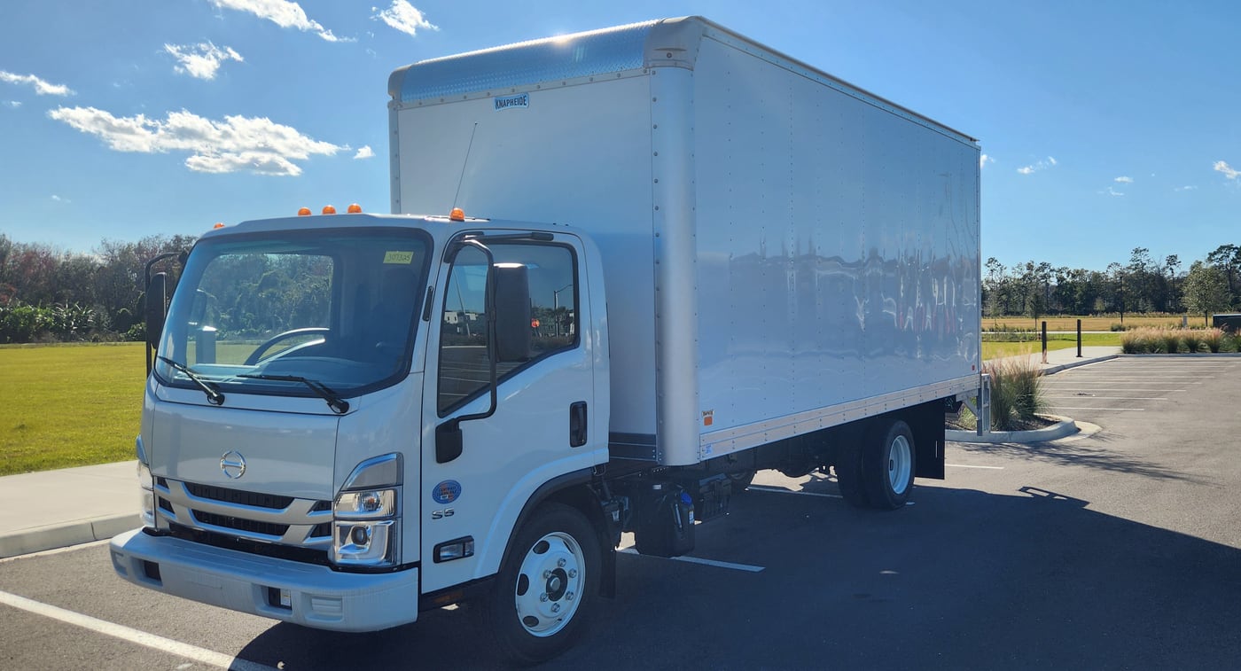 Exterior front drivers side for this 2023 Hino S5 (Stock number: P7307325)