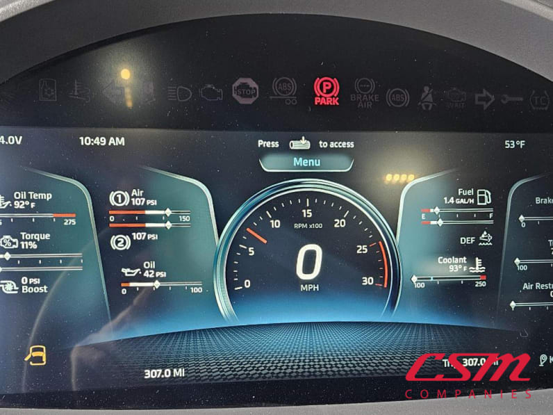 Interior dash for this 2025 Kenworth T880 (Stock number: SJ169679)Weeee