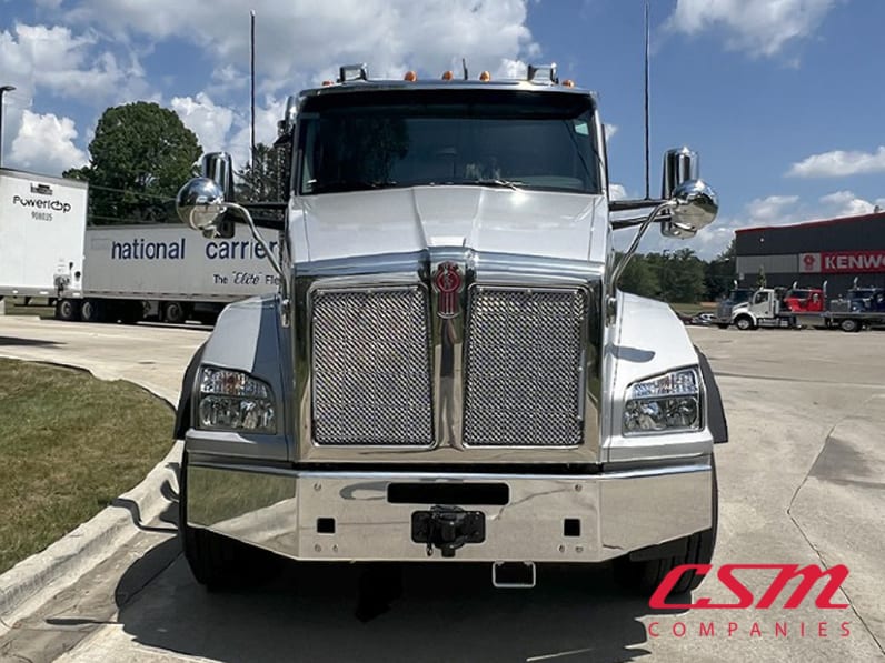 Exterior full front view for this 2025 Kenworth T880 (Stock number: SJ183470)Weeee