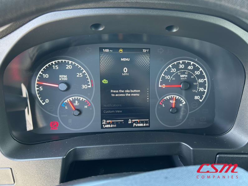 Mileage for this 2025 Kenworth T480 (Stock number: SM177612)Weeee