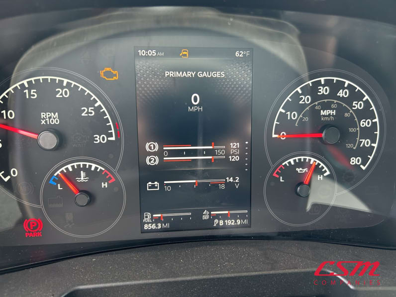 Mileage for this 2025 Kenworth T480 (Stock number: SM177619)Weeee
