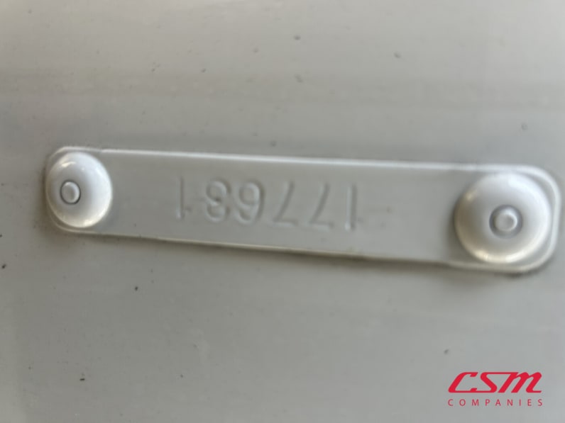 VIN tag for this 2025 Kenworth T480 (Stock number: SM177631)Weeee