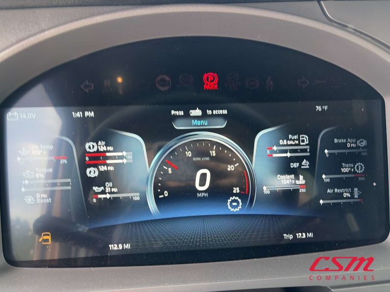 Mileage for this 2026 Kenworth T680 (Stock number: TJ220888)Weeee