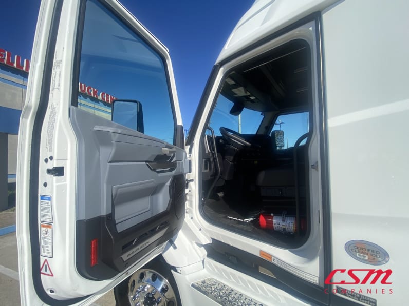 Drivers side door open for this 2026 Mack Pioneer HB64T (Stock number: TM100262)