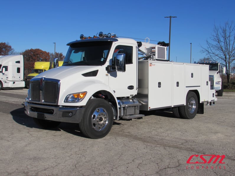 Exterior front drivers side for this 2026 Kenworth T380 (Stock number: TM223844)