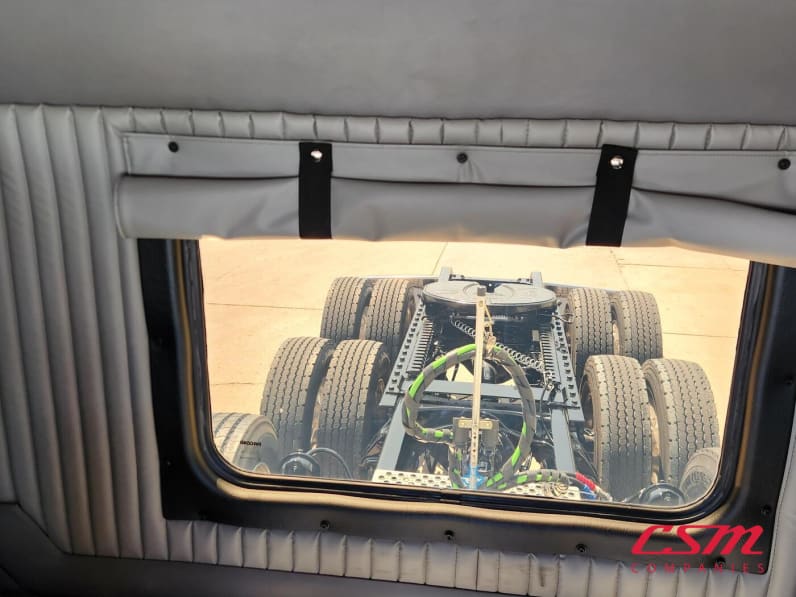 Interior wide sleeper view for this 2026 Kenworth W900L (Stock number: TR216633)