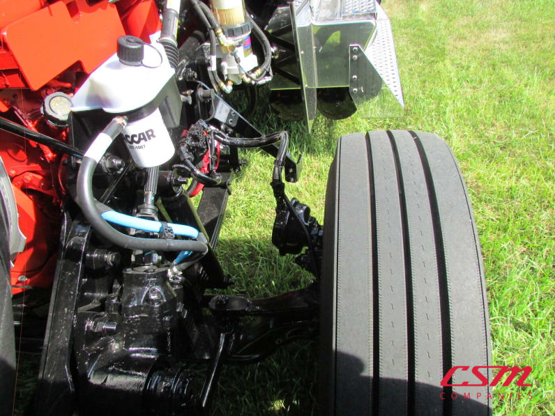 Driver side front tire tread for this 2026 Kenworth W900L (Stock number: TR218306)