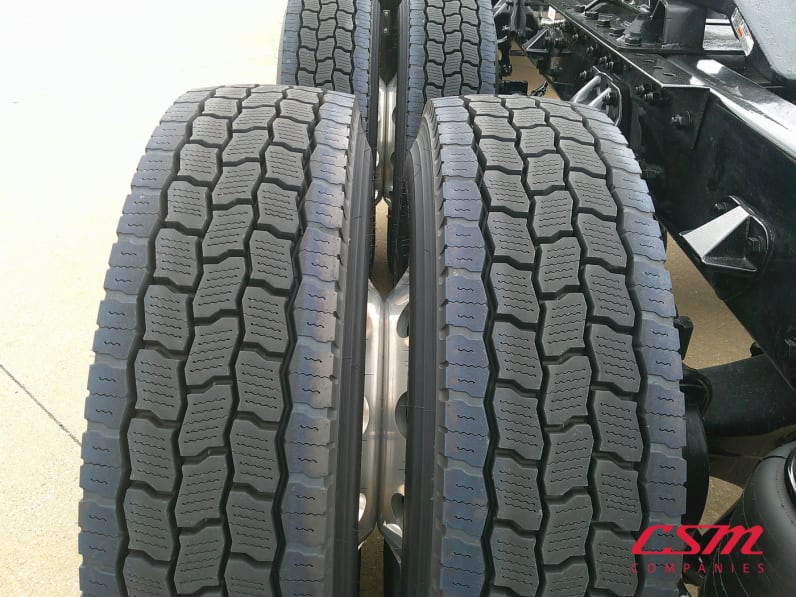 Driver side rear frame and tire tread for this 2026 Kenworth W900L (Stock number: TR218362)