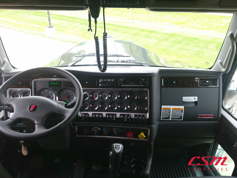 Interior cockpit for this 2026 Kenworth W900L (Stock number: TR218362)