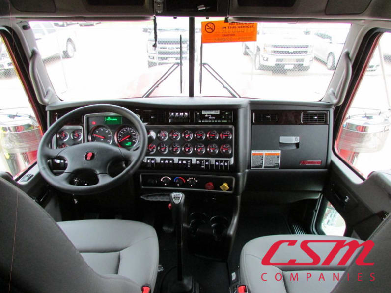 Interior cockpit for this 2026 Kenworth W900L (Stock number: TR224556)