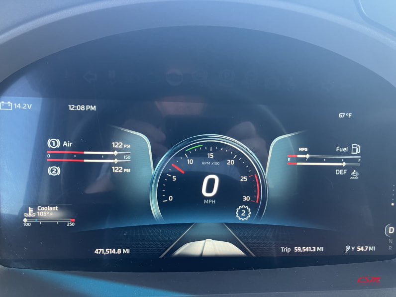 Mileage for this 2022 Kenworth T680 (Stock number: UNJ487909)Weeee