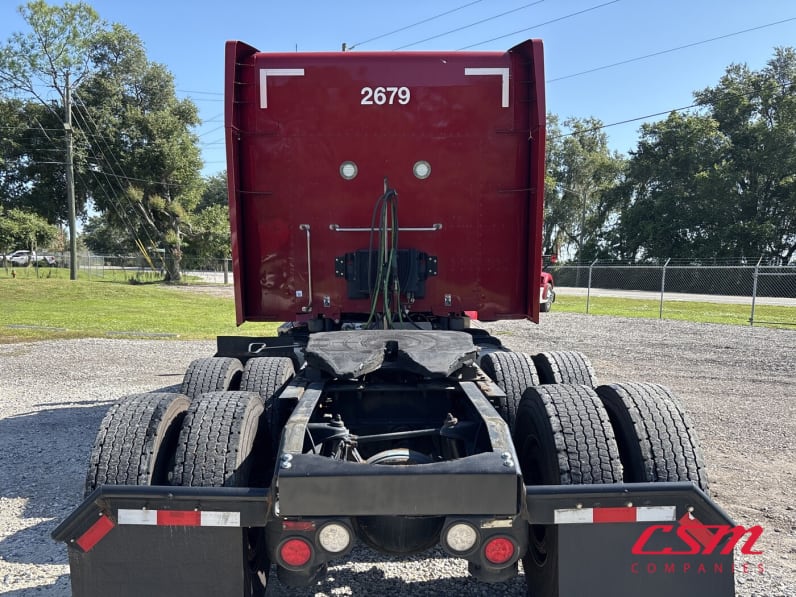 Exterior full rear view for this 2023 Peterbilt 579 (Stock number: UPD806287)Weeee