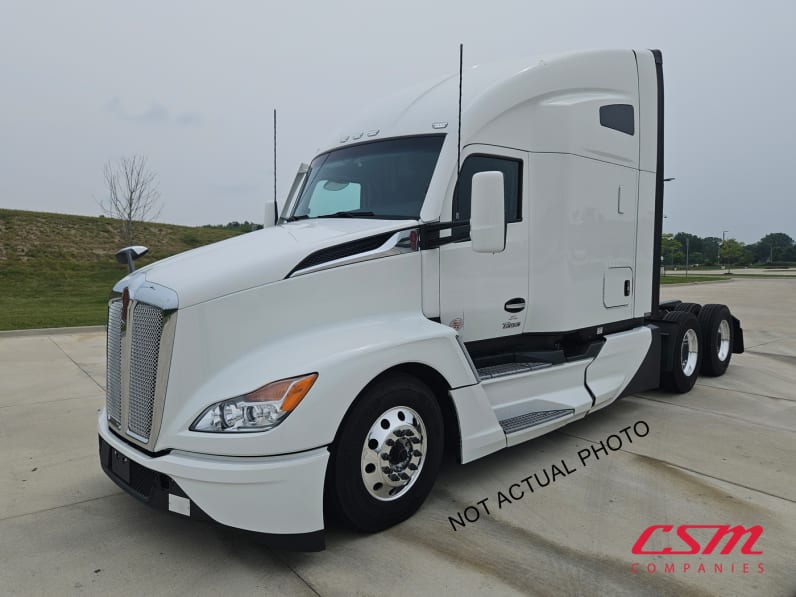 Exterior front drivers side for this 2023 Kenworth T680 (Stock number: UPJ216965)Weeee