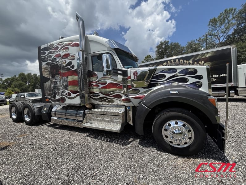 Exterior front passenger side for this 2023 Kenworth W990 (Stock number: UPJ220959)