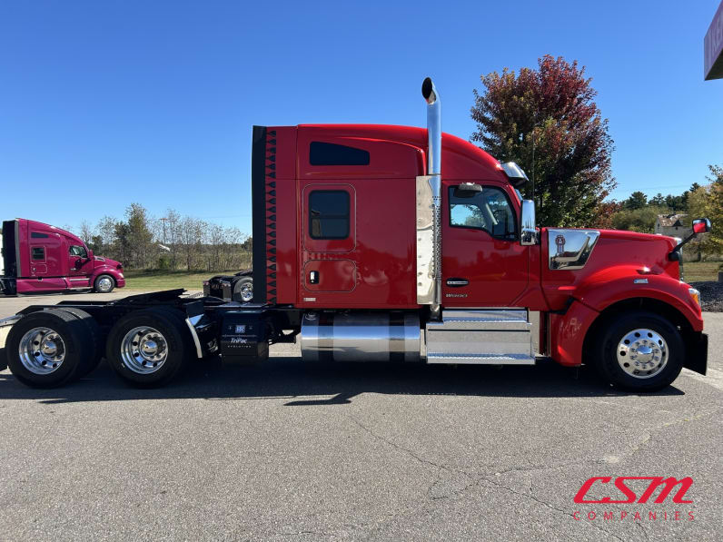 Exterior full passenger side for this 2023 Kenworth W990 (Stock number: UPJ240230)