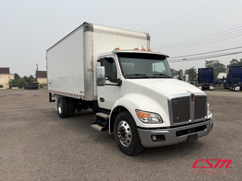 Exterior front passenger side for this 2023 Kenworth T280 (Stock number: UPM237617)Weeee