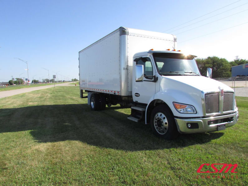 Exterior front passenger side for this 2023 Kenworth T280 (Stock number: UPM237620)Weeee