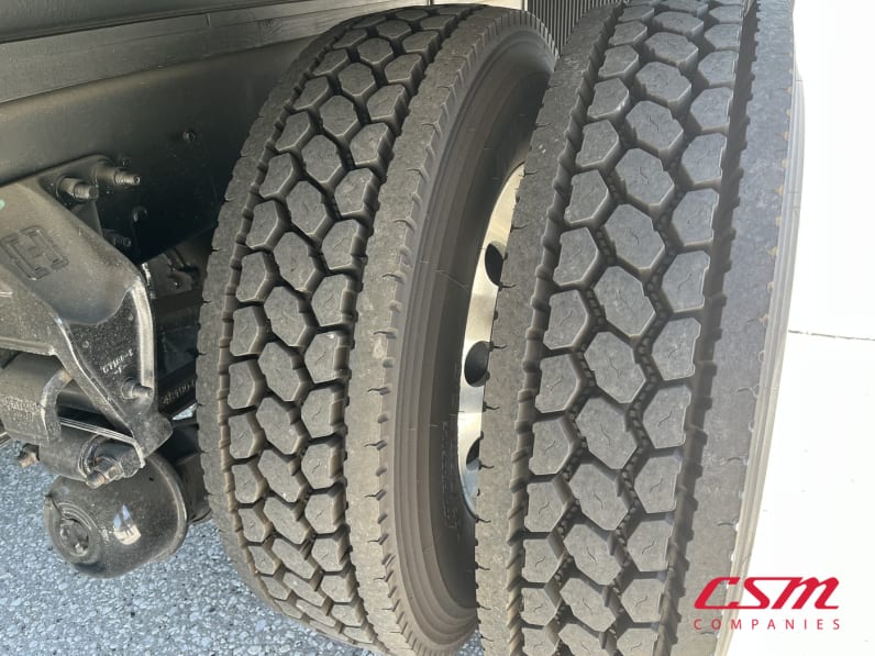 Driver side rear frame and tire tread for this 2024 Kenworth T280 (Stock number: URM337029)