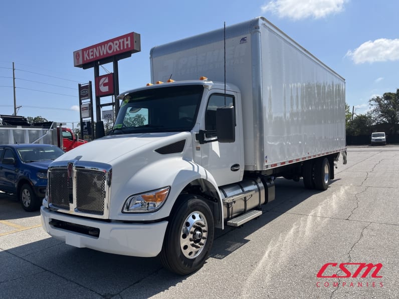 Exterior front drivers side for this 2024 Kenworth T280 (Stock number: URM337029)