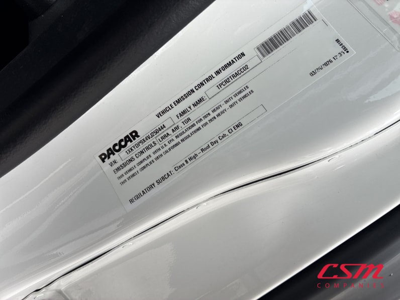 VIN tag for this 2027 Kenworth T680 (Stock number: VJ250444)Weeee