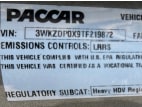 VIN tag for this 2026 Kenworth T880 (Stock number: TF219872)