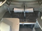 Interior wide sleeper view for this 2022 Kenworth T680 (Stock number: UNJ467040)
