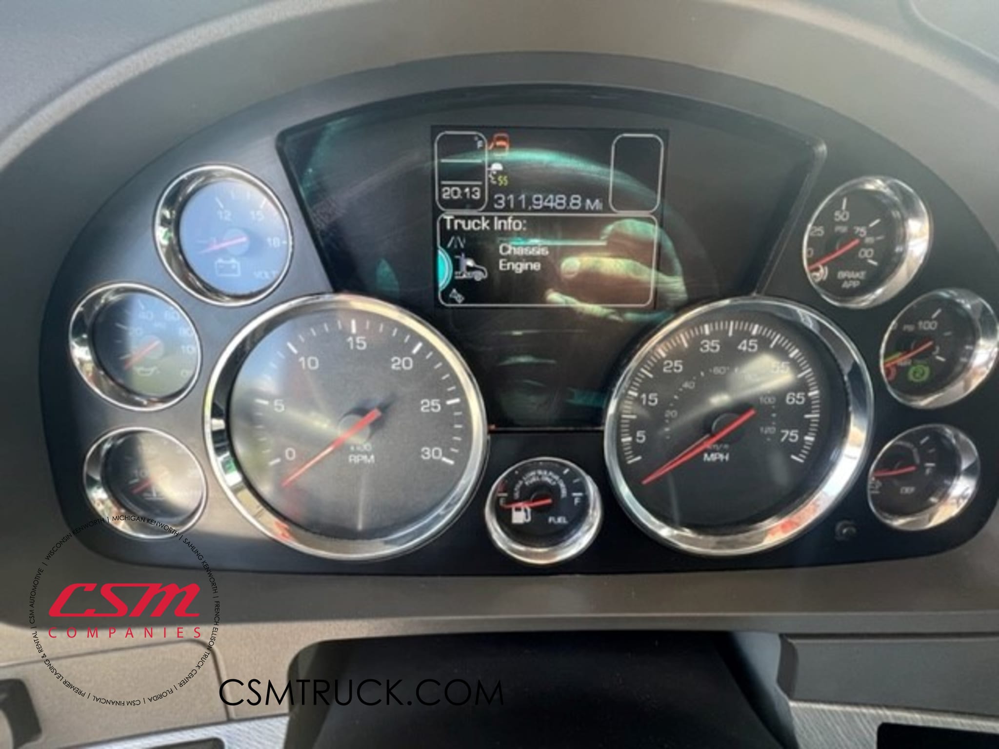 Mileage for this 2019 Kenworth T680 (Stock number: UKJ313062)
