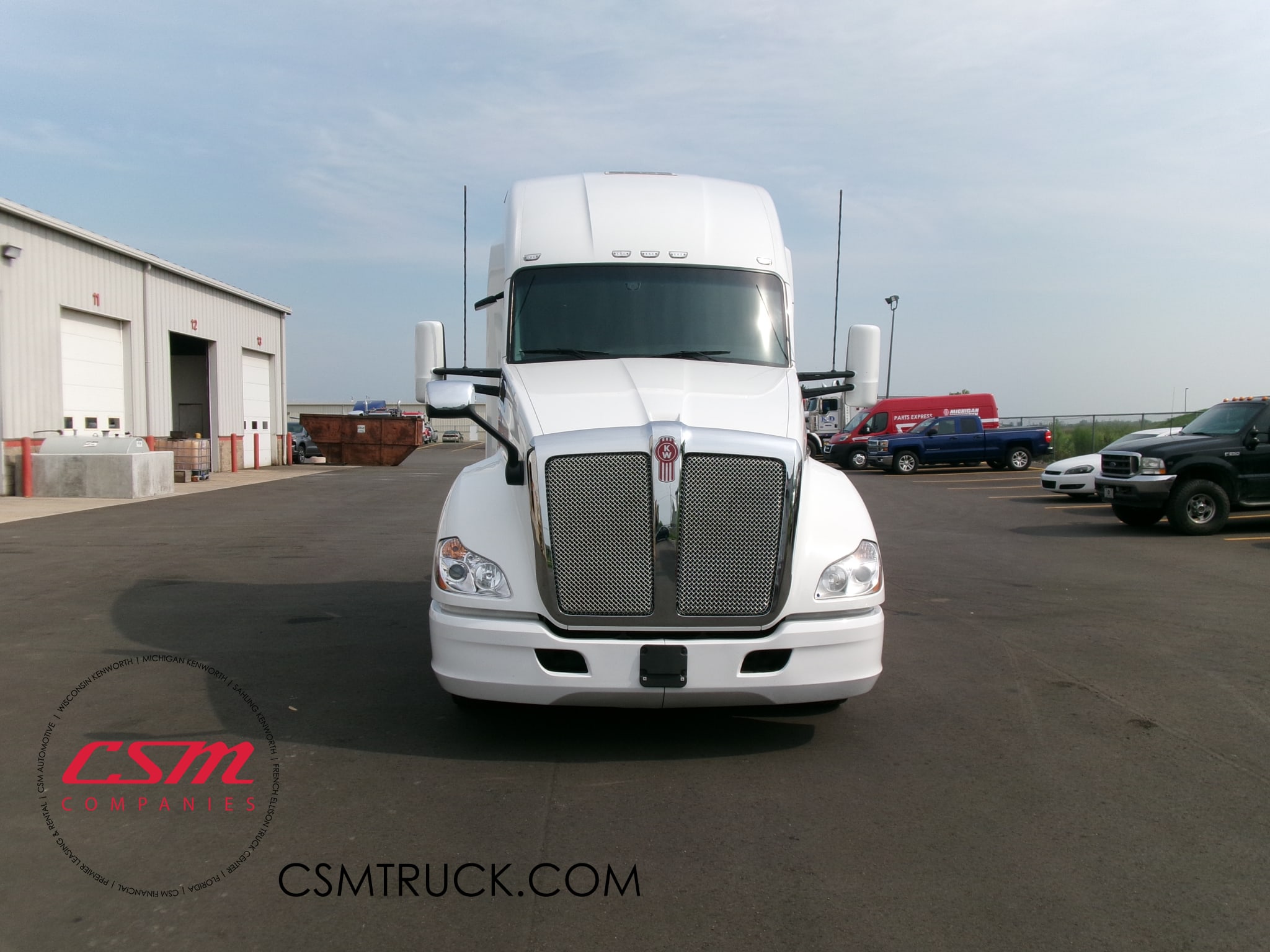 Exterior full front view for this 2020 Kenworth T680 (Stock number: ULJ418957)
