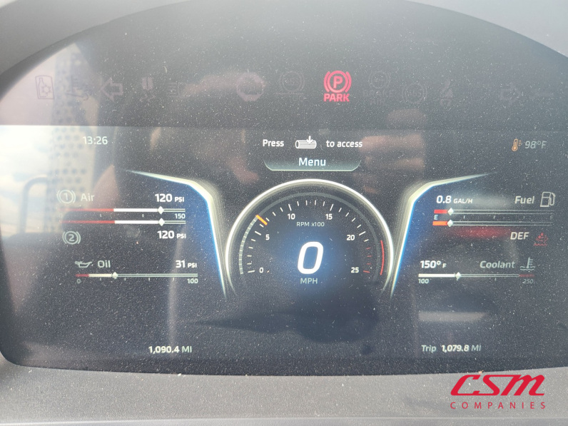 Mileage for this 2026 Kenworth T880 (Stock number: TJ230001)