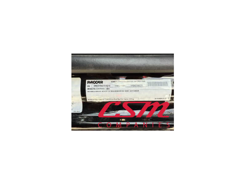 VIN tag for this 2026 Kenworth T880 (Stock number: TF195790)