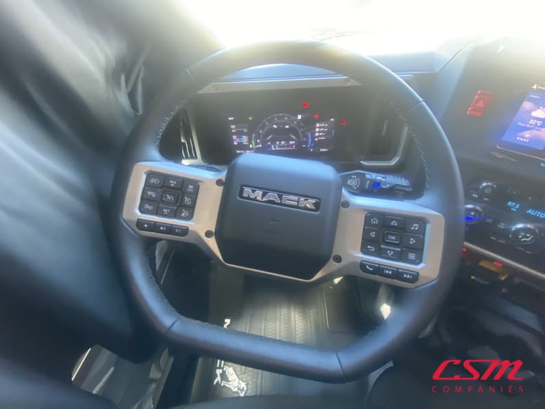 Interior steering wheel for this 2026 Mack Pioneer HB64T (Stock number: TM100262)