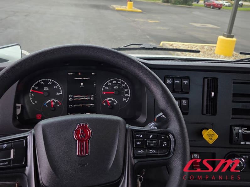 Interior dash for this 2025 Kenworth T280 (Stock number: SM169879)
