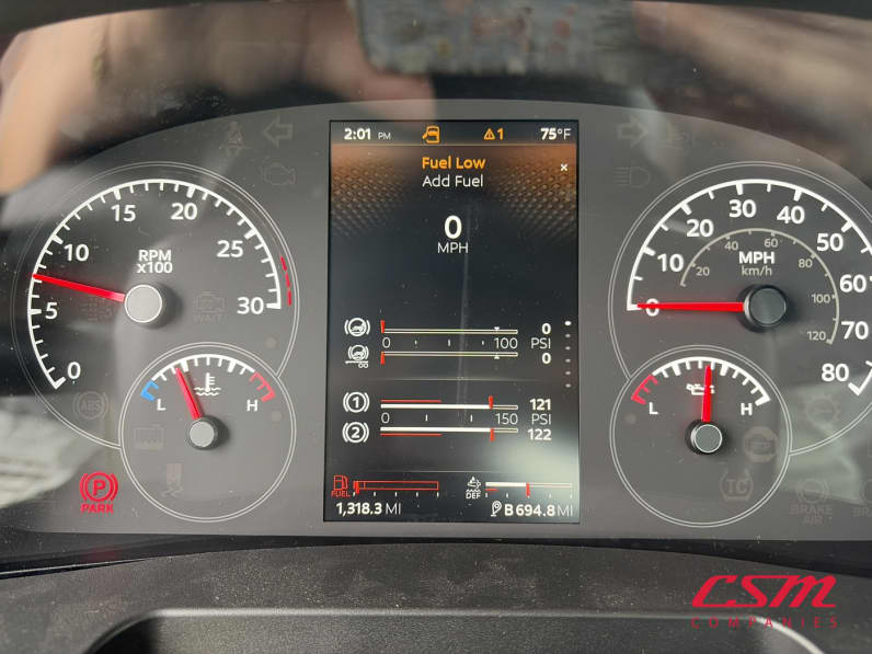 Mileage for this 2025 Kenworth T480 (Stock number: SM142610)