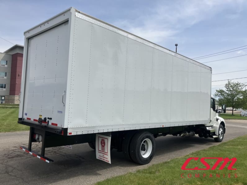Exterior rear passenger side for this 2026 Kenworth T280 (Stock number: TM219519)