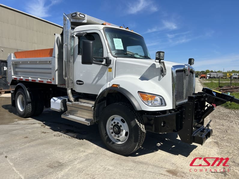 Exterior front passenger side for this 2025 Kenworth T480 (Stock number: SM177629)