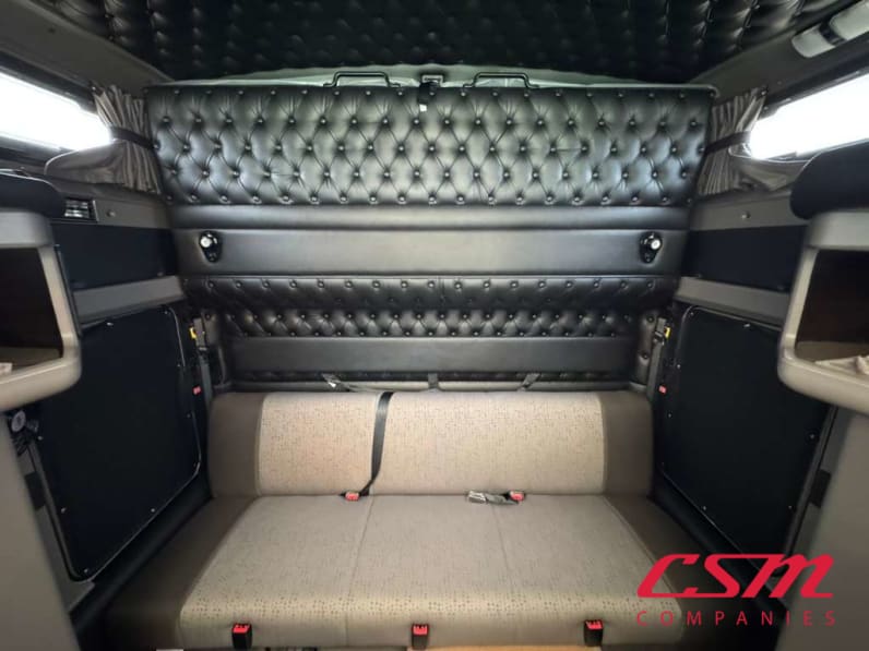 Interior wide sleeper view for this 2027 Kenworth W900L (Stock number: VR249789)