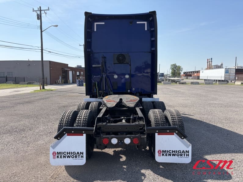 Exterior full rear view for this 2023 Kenworth T680 (Stock number: UPJ216901)