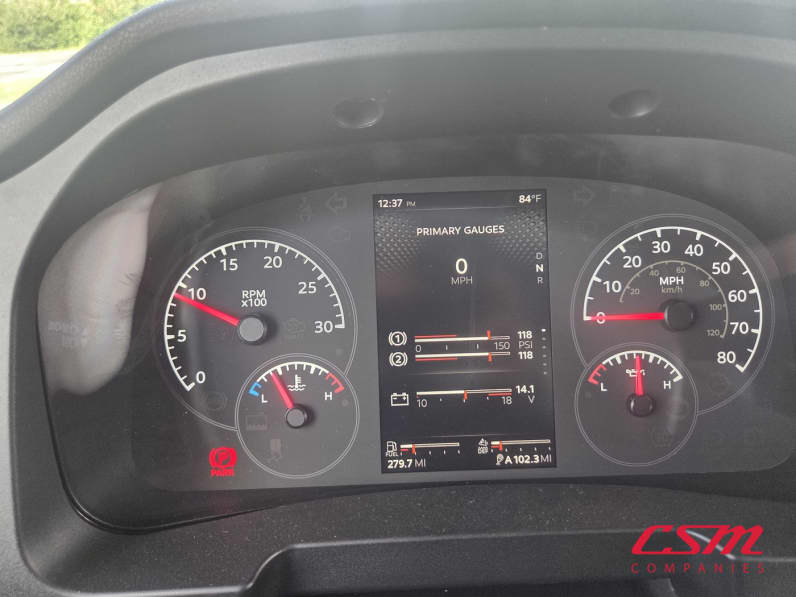 Interior dash for this 2025 Kenworth T280 (Stock number: SM169863)