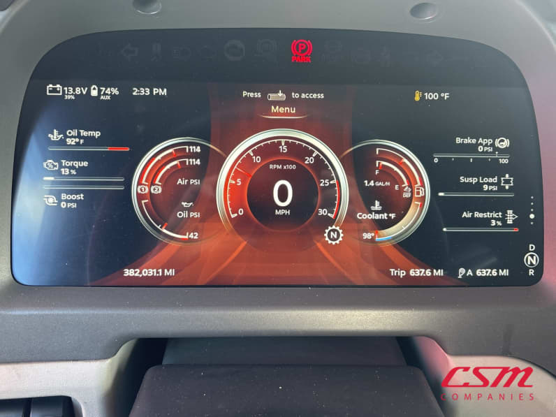 Mileage for this 2023 Peterbilt 579 (Stock number: UPD806297)