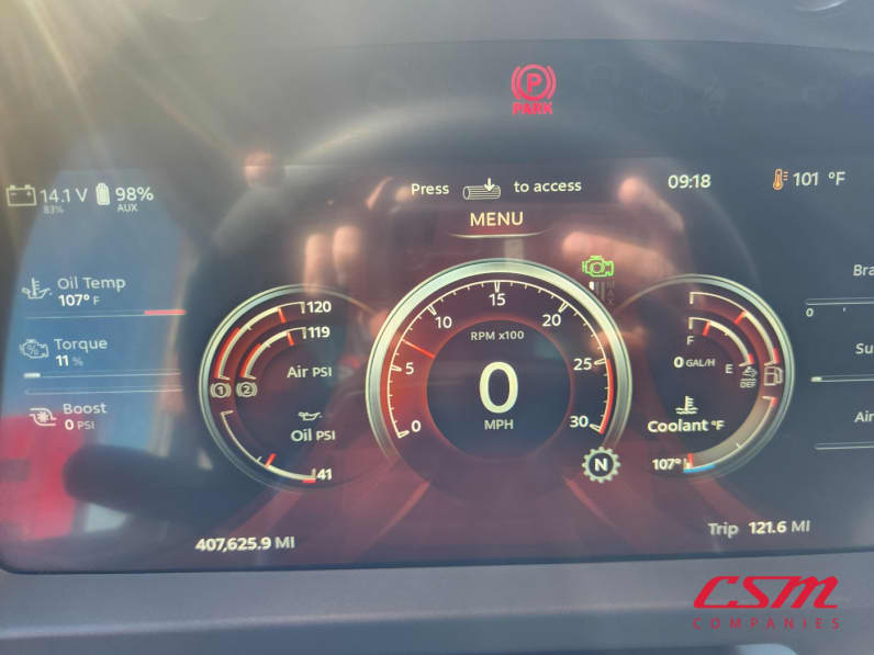 Mileage for this 2023 Peterbilt 579 (Stock number: UPD806295)