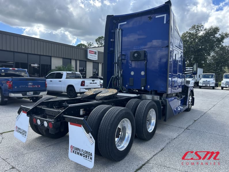 Exterior rear passenger side for this 2023 Kenworth T680 (Stock number: UPJ216917)