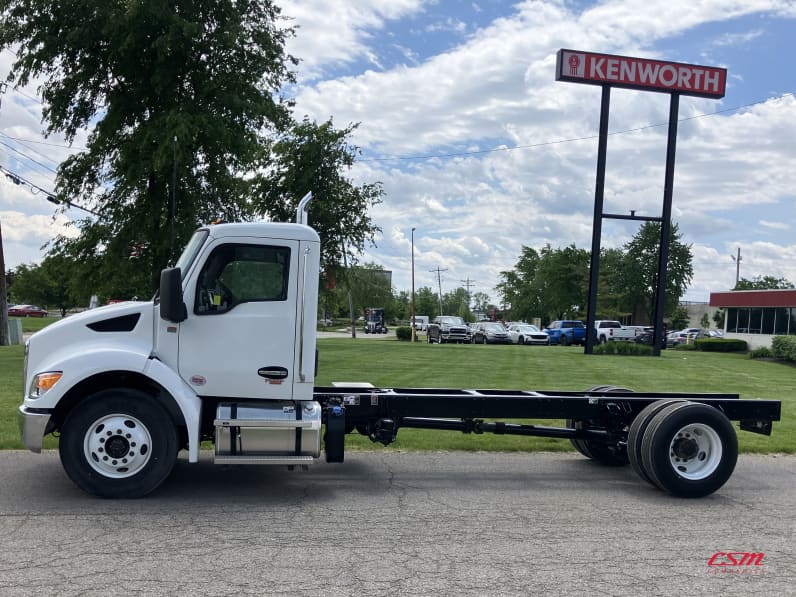 Exterior full driver side for this 2025 Kenworth T280 (Stock number: SM138600)