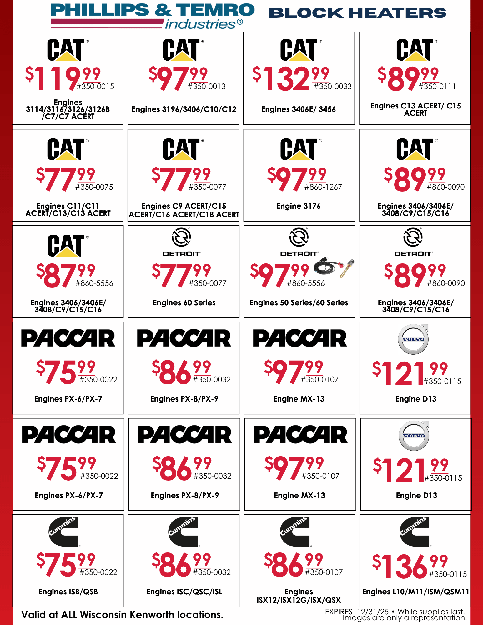 WKW Parts Specials - Nov3 WKW Parts Specials - Nov3