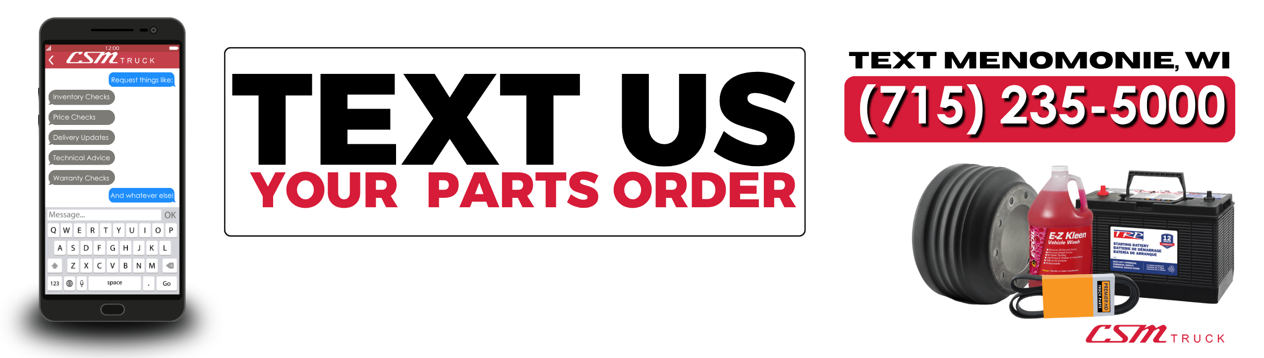Prokeep - Order your parts by texting your local dealership.