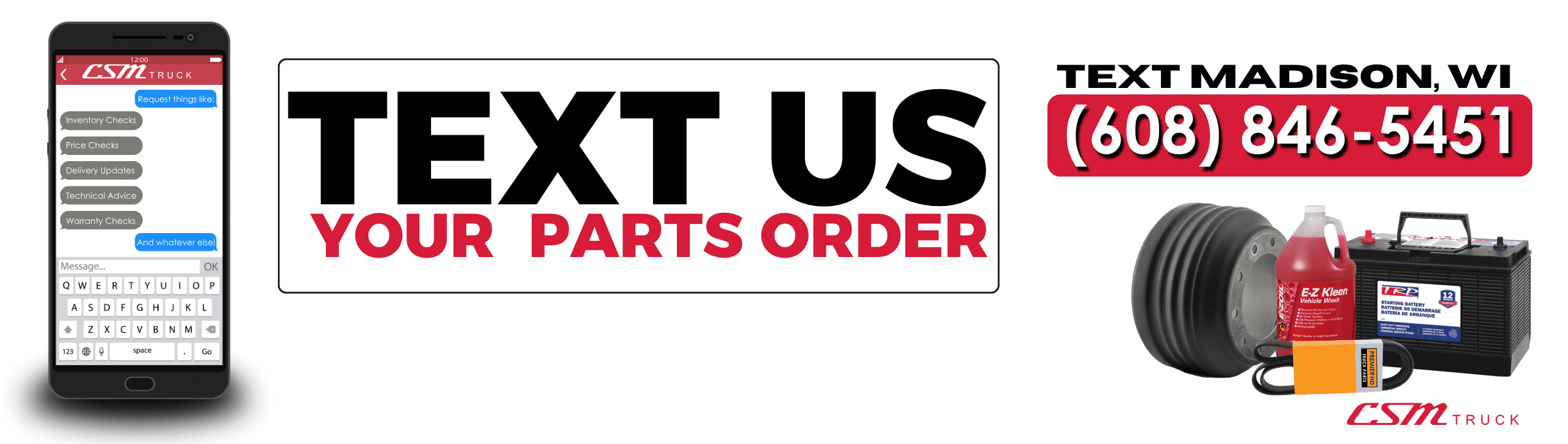 Prokeep - Order your parts by texting your local dealership.