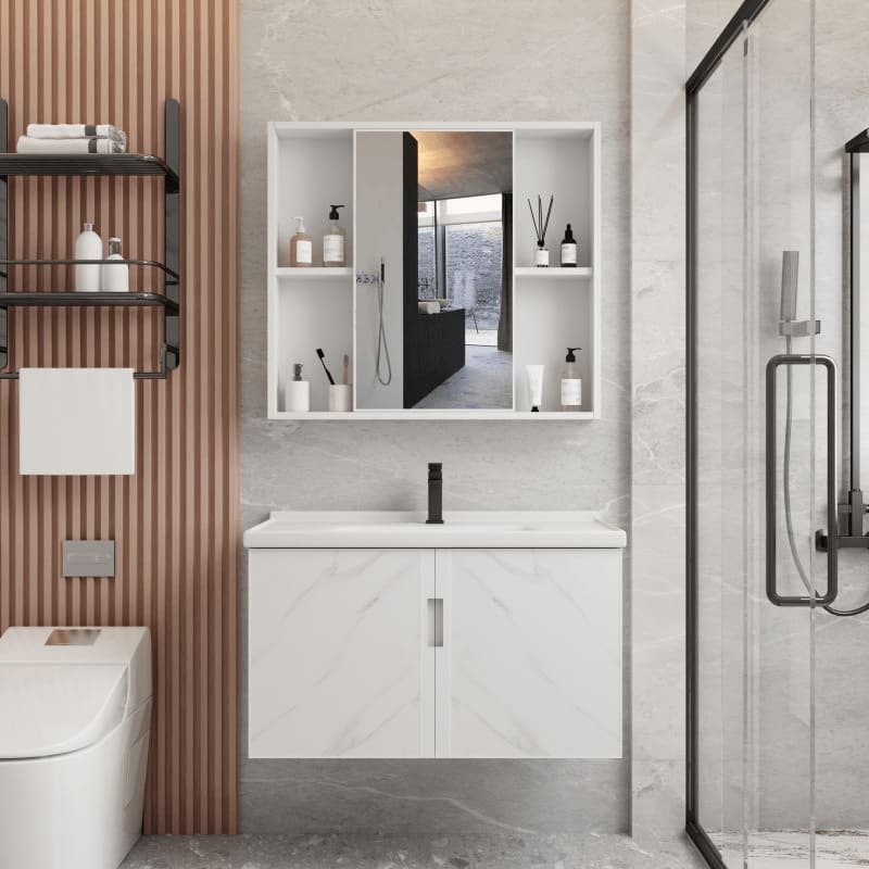 LFBV02 60/80cm wall-mounted bathroom vanity